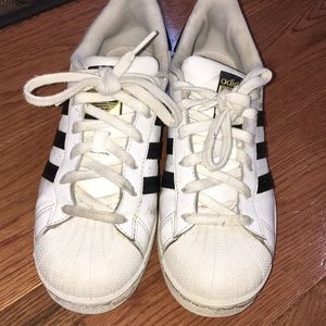 Adidas white-black Superstar.